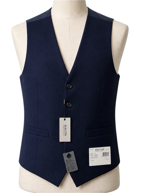 Kenneth Cole Other - Kenneth Cole Reaction Men's Navy Vest Size small Formal Business